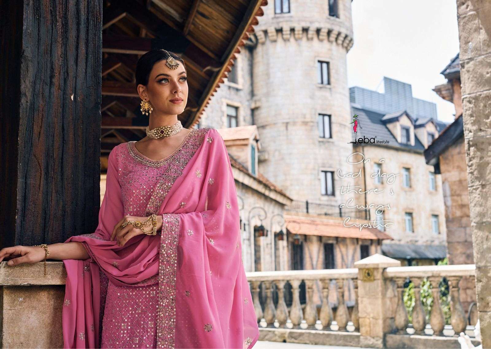 MEHAK  Heavy foux Georgette with emboidery Readymade Pakistani Suits Wholesale catalog