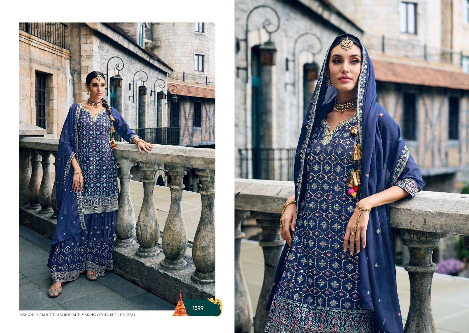 MEHAK  Heavy foux Georgette with emboidery Readymade Pakistani Suits Wholesale catalog
