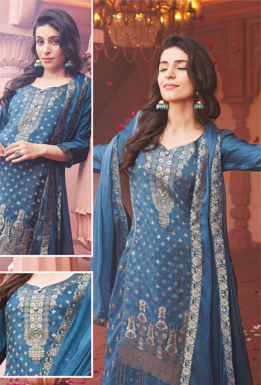 SHEHNAAZ Vol-2 BANARASI SILK Kurti Wholesale catalog
