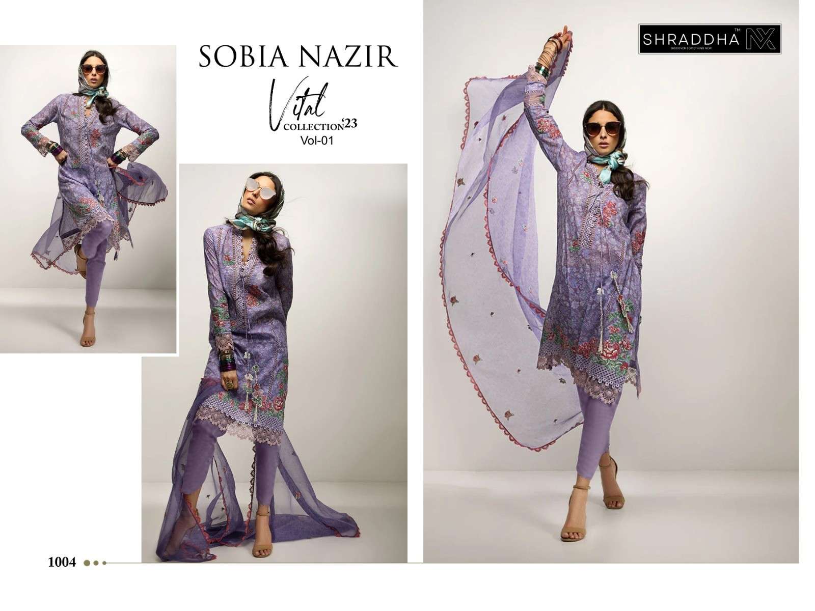 Shraddha Nx Sobia Nazir Vithal Vol 1 Cotton Dupatta Salwar Suits Wholesale catalog