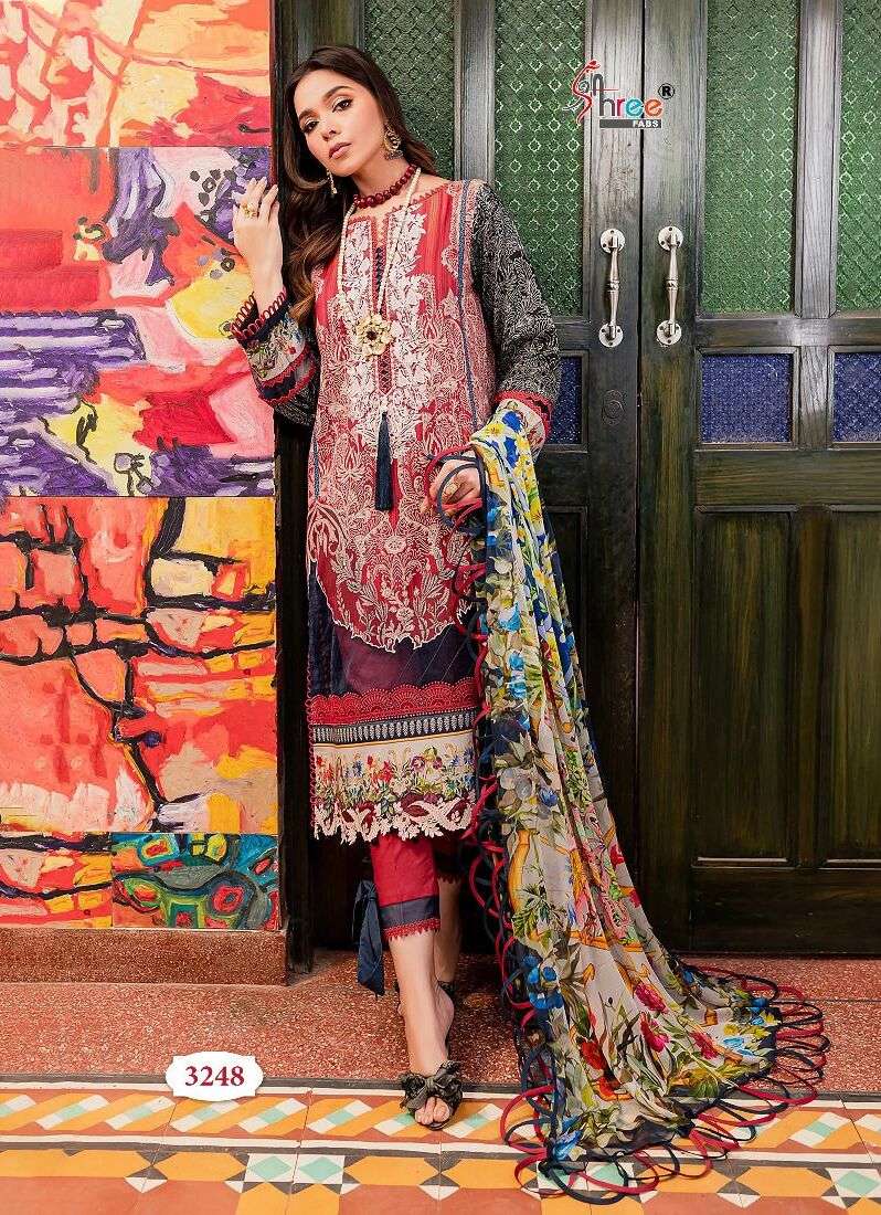 Shree Queens Court Vol 3 Cotton Dupatta Pakistani Salwar Suits Wholesale catalog