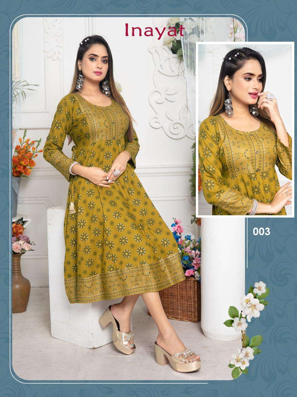  TRENDY INAYAT ANARKALI Kurti Wholesale catalog