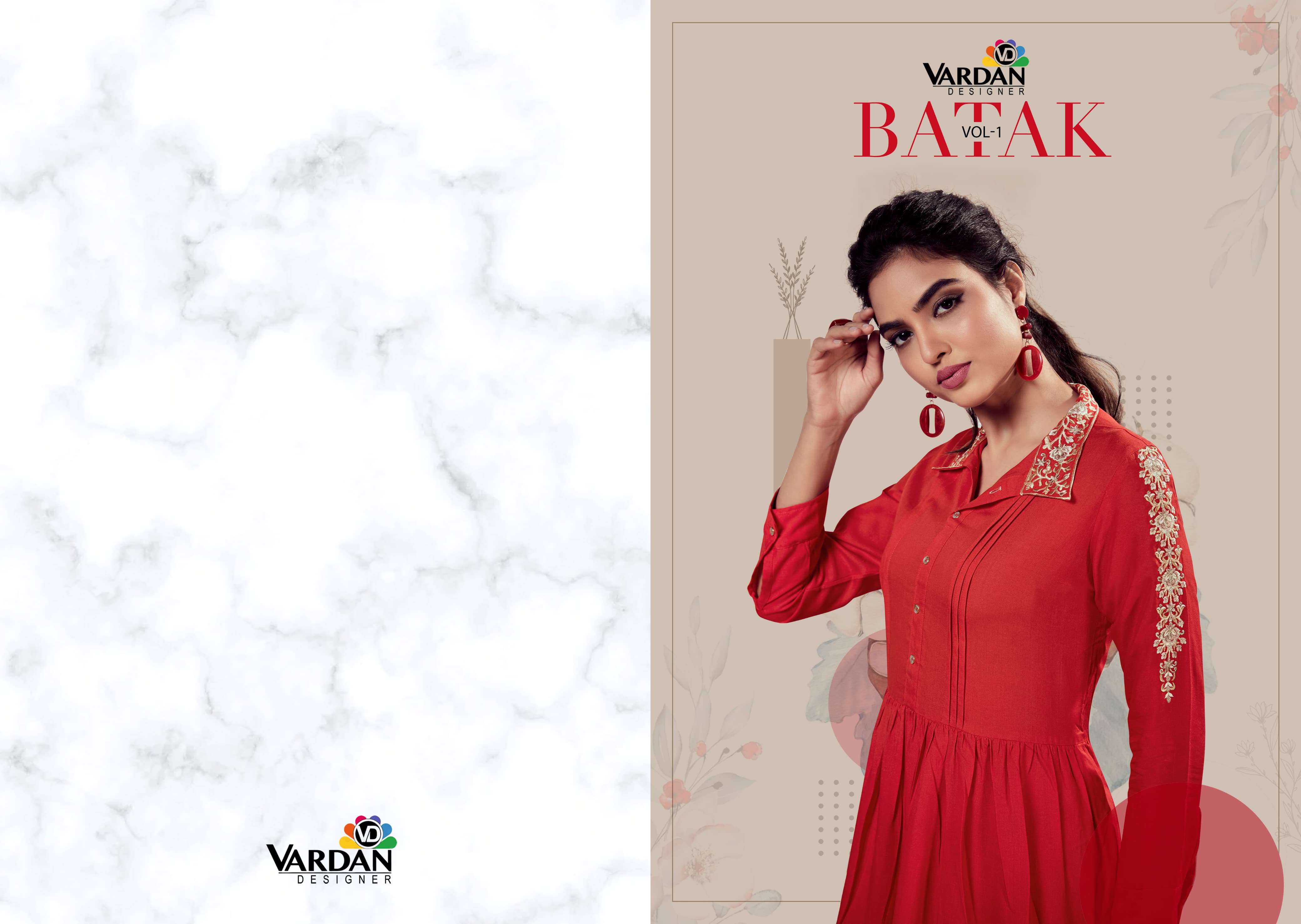 Vardan Designer  BATAK- Vol -1  Kurti Wholesale catalog
