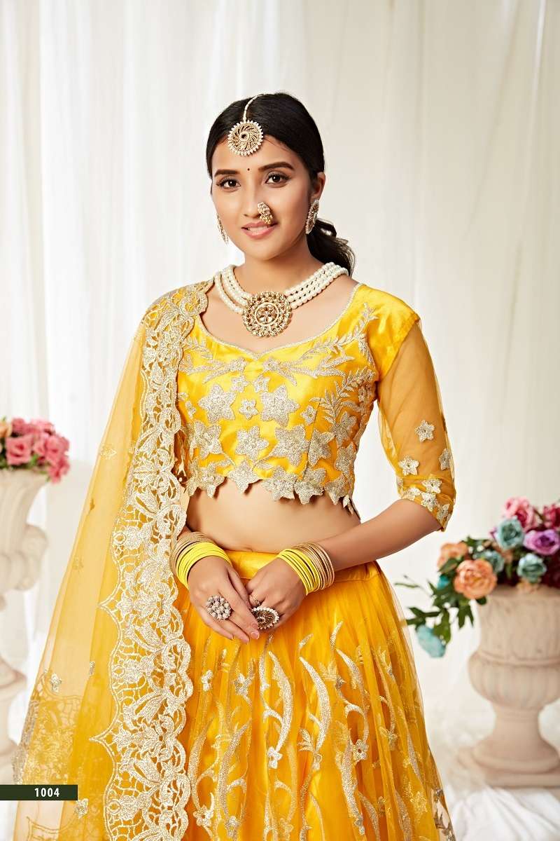 AGNILEKHA VOL-1004 DESIGNER PARTY WEAR LOOK HEAVY LEHENGA CHOLI Wholesale catalog