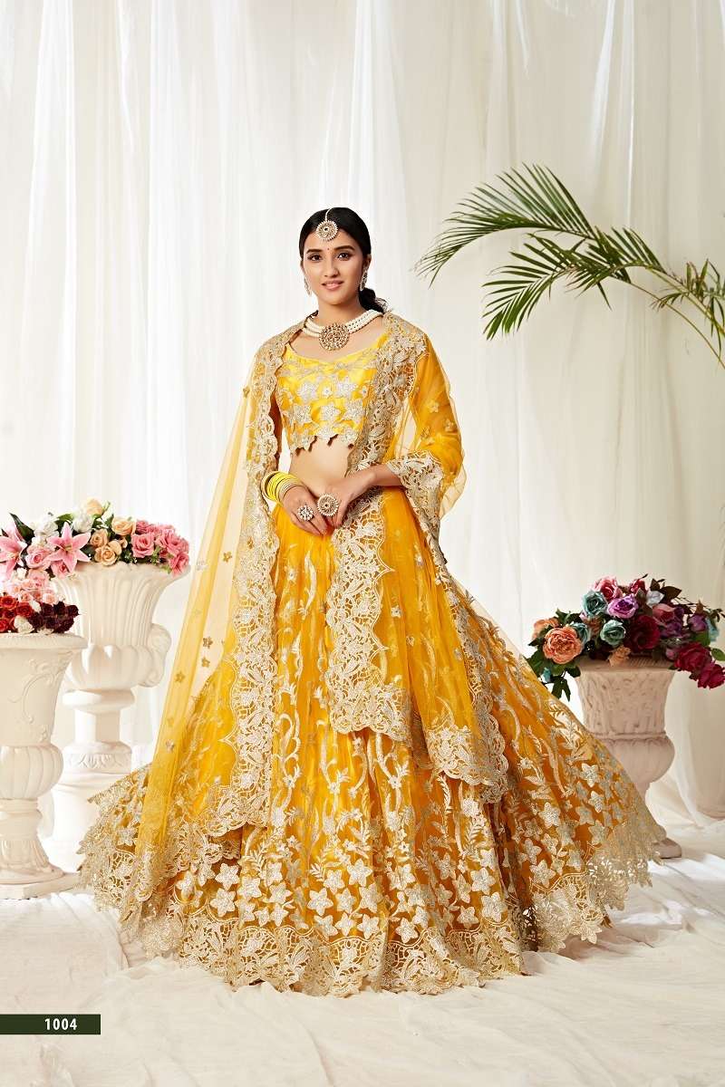 AGNILEKHA VOL-1004 DESIGNER PARTY WEAR LOOK HEAVY LEHENGA CHOLI Wholesale catalog