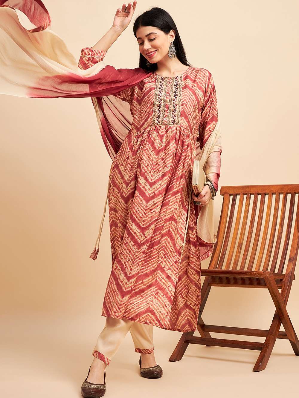 Aminah 1 Chinon Silk Designer Kurti Wholesale catalog