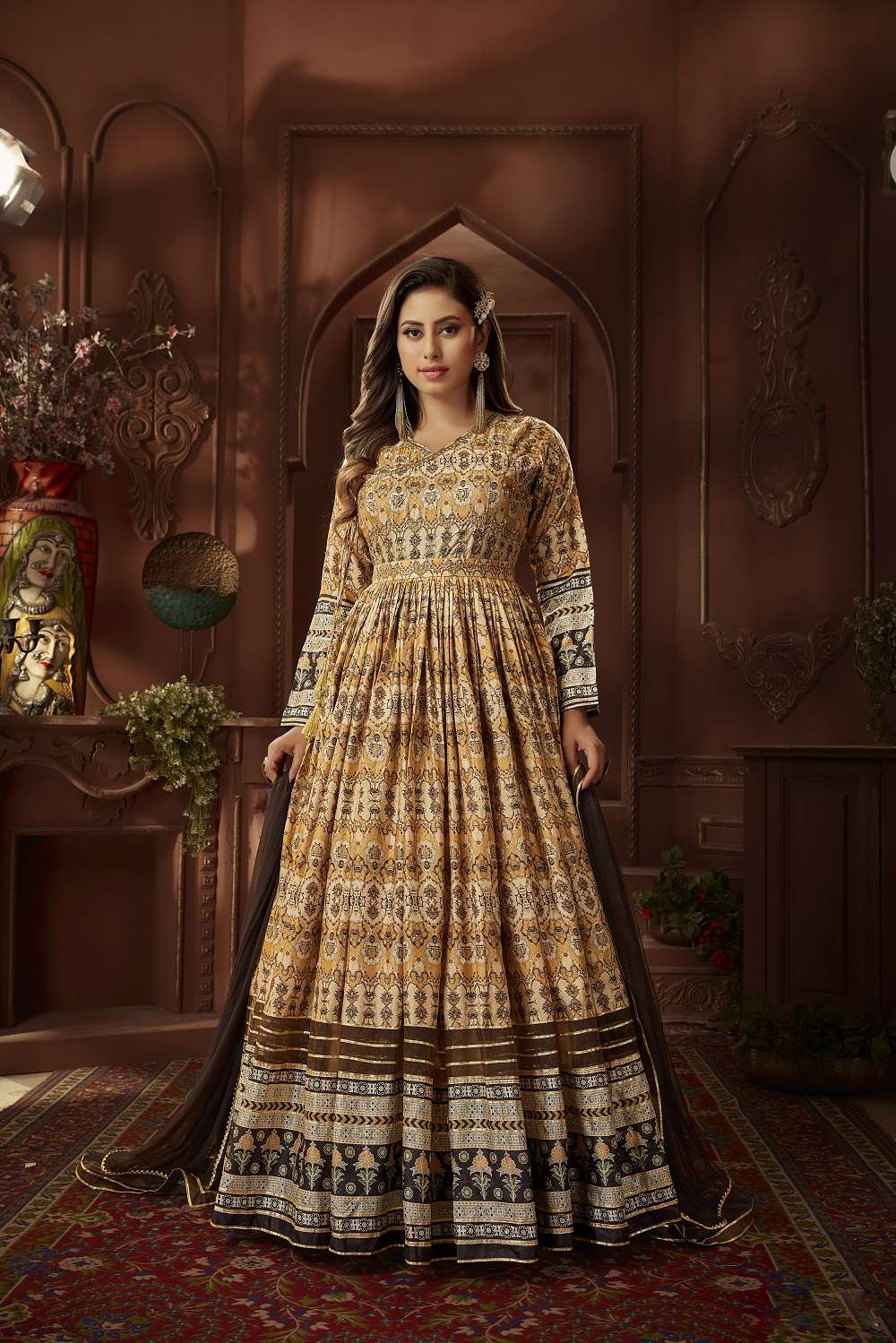 Ananta 11011 Designer Heavy Silk Gown With Dupatta Wholesale catalog