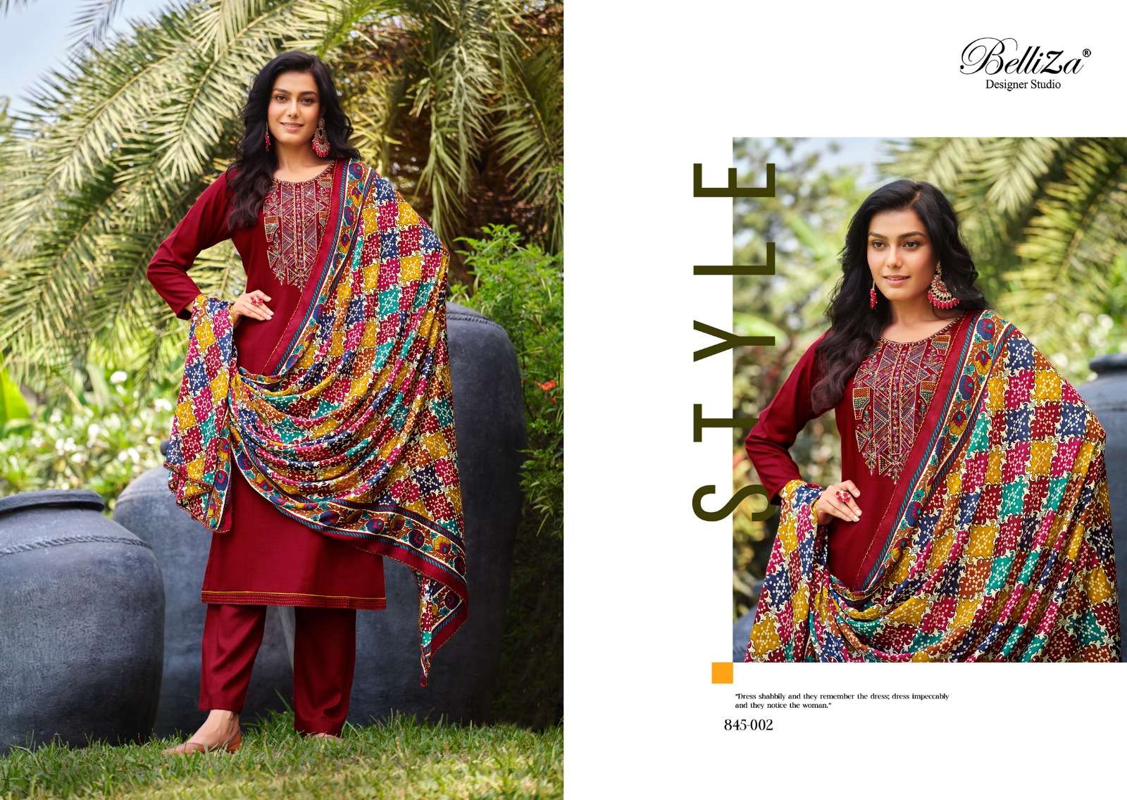 Belliza Lovina Designer Dress Material Wholesale catalog