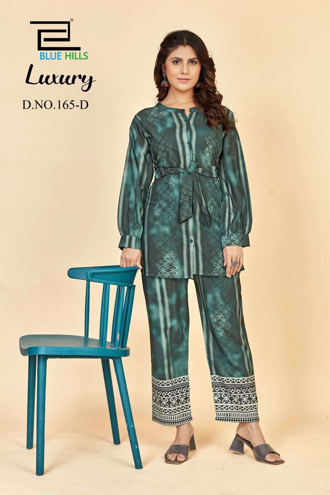 Blue Hills Luxury Casual Wear Co Ord Set Wholesale catalog