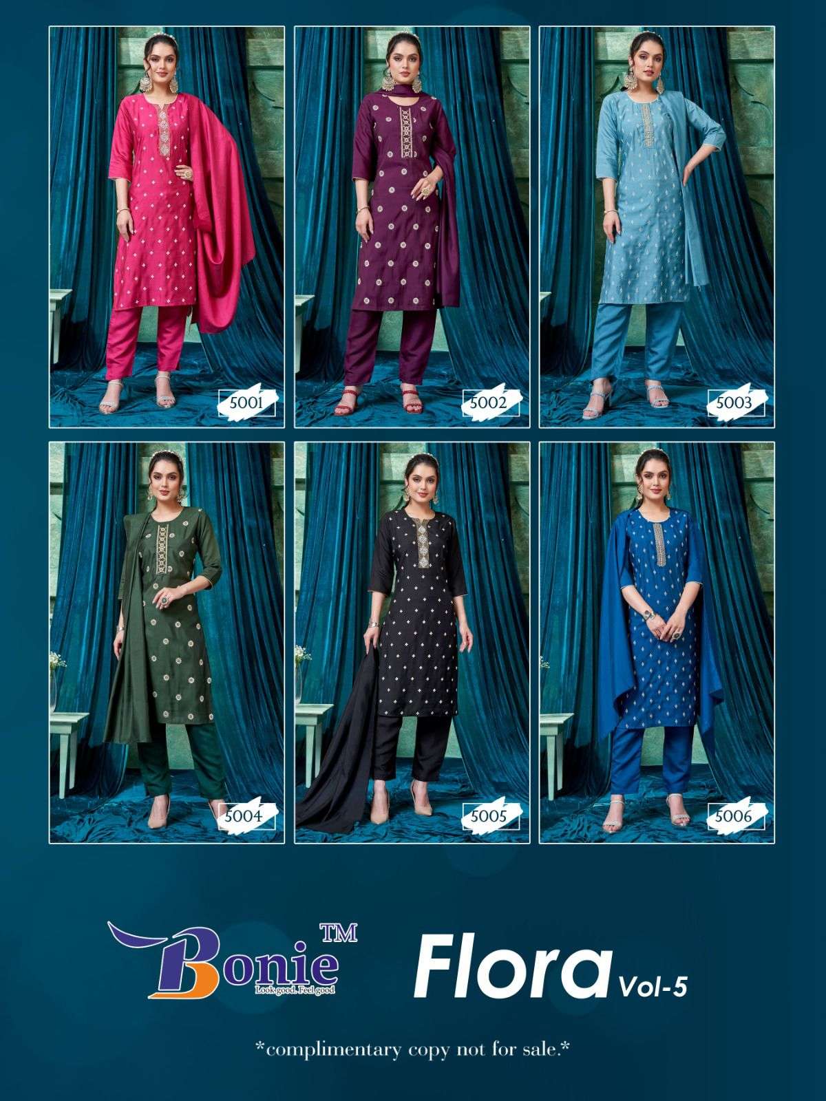 BONIE FLORA 5 Kurti Wholesale catalog