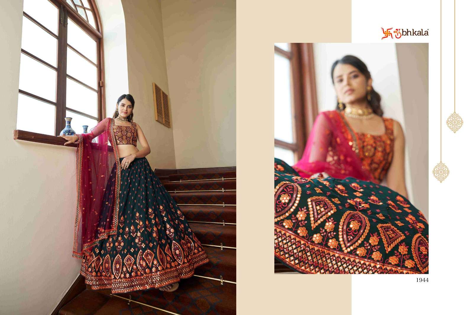 BRIDESMAID VOL. 16 Bridal Gota Patti with Thread Embroidered Semi Stitched Lehenga Choli Wholesale catalog