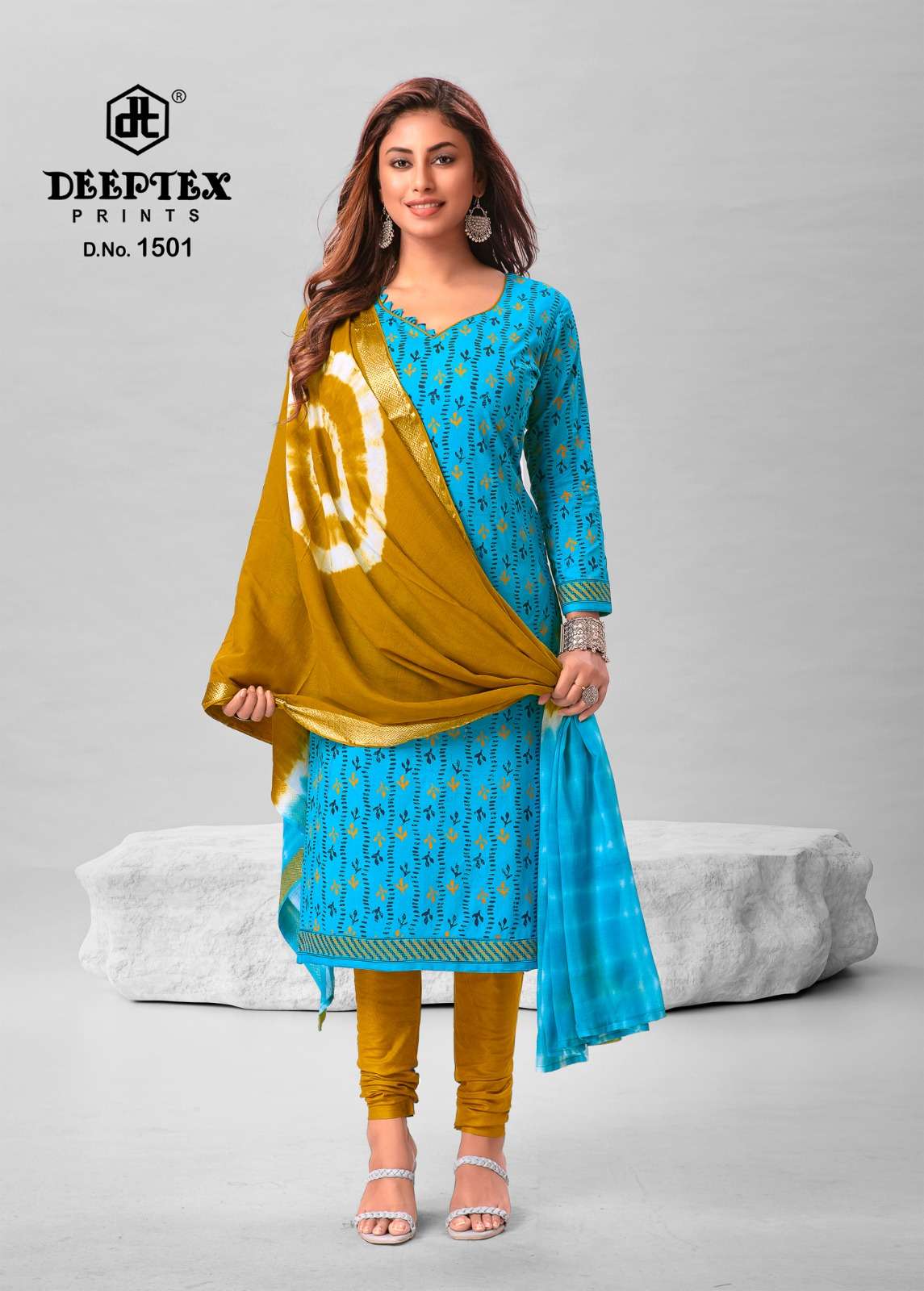 Deeptex Traditional Vol 15 Cotton Designer Dress Material Wholesale catalog
