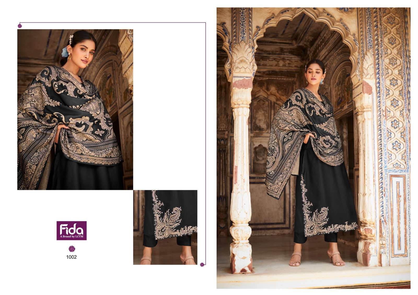 Fida Raah 1 Embroidery Viscose Dress Material Wholesale catalog