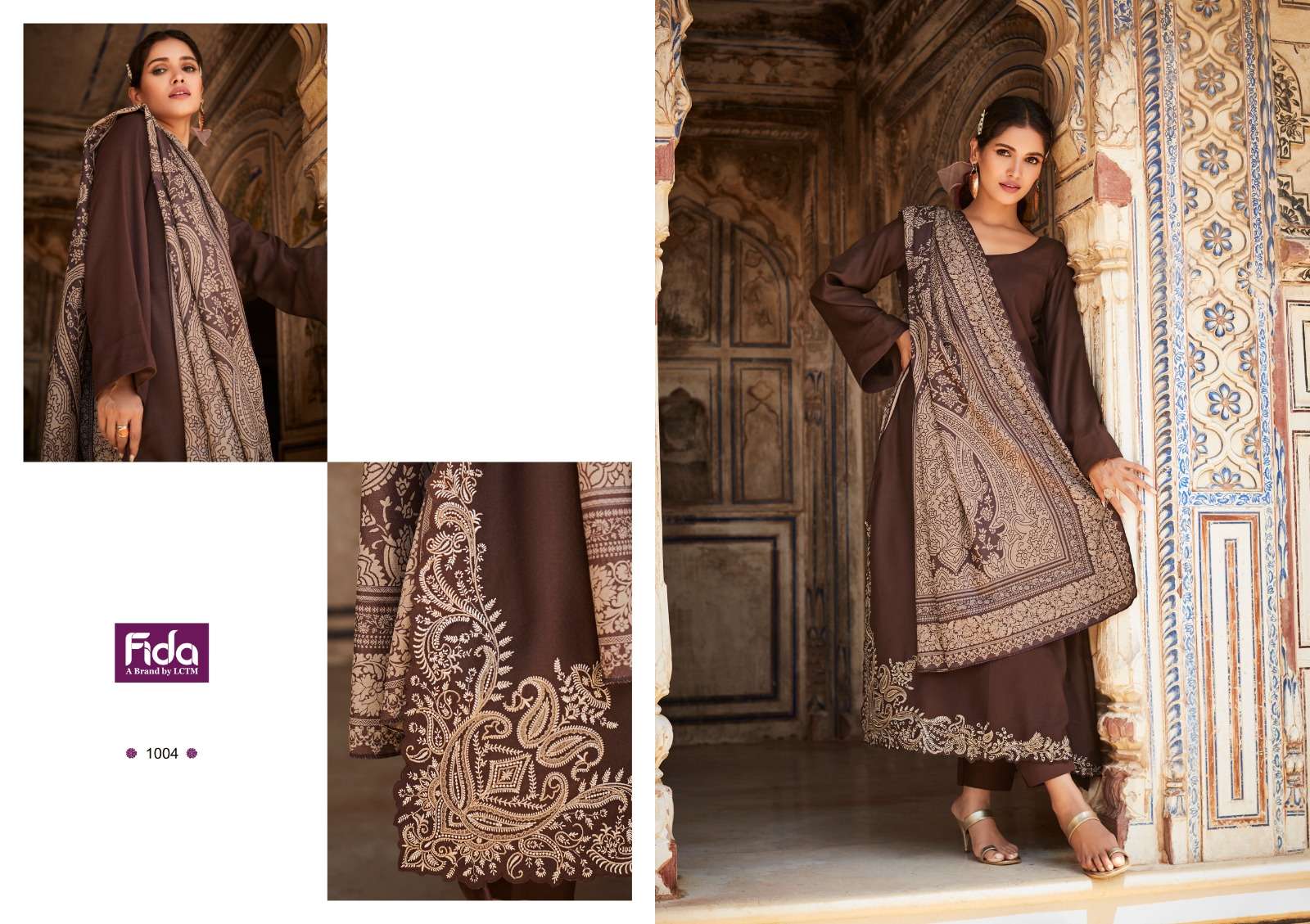 Fida Raah 1 Embroidery Viscose Dress Material Wholesale catalog