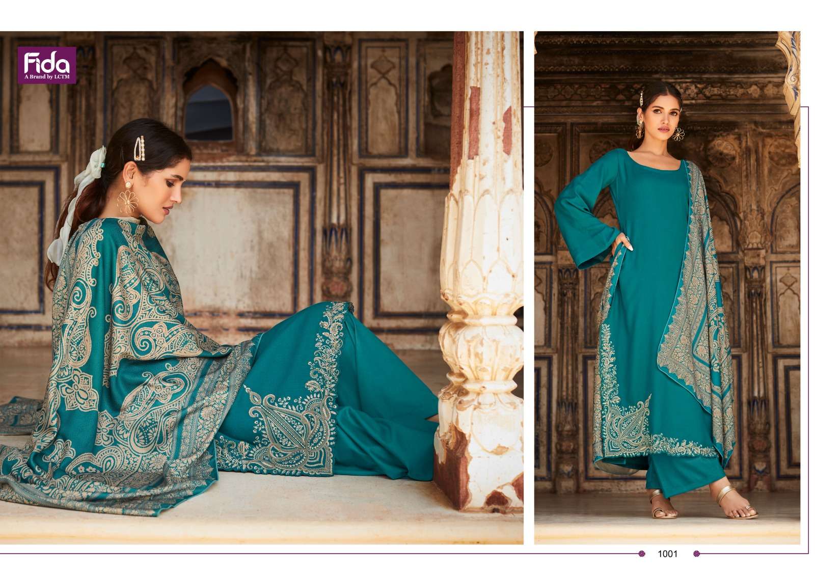 Fida Raah 1 Embroidery Viscose Dress Material Wholesale catalog