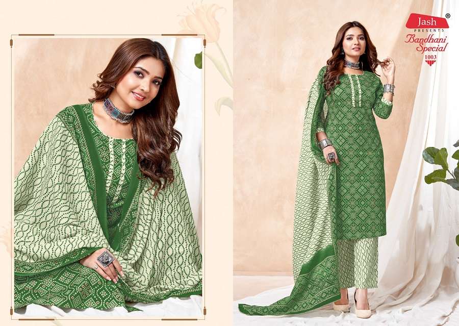 Jash Bandhani Special Vol-1 Kurti Pant With Dupatta -Wholesale Catalog