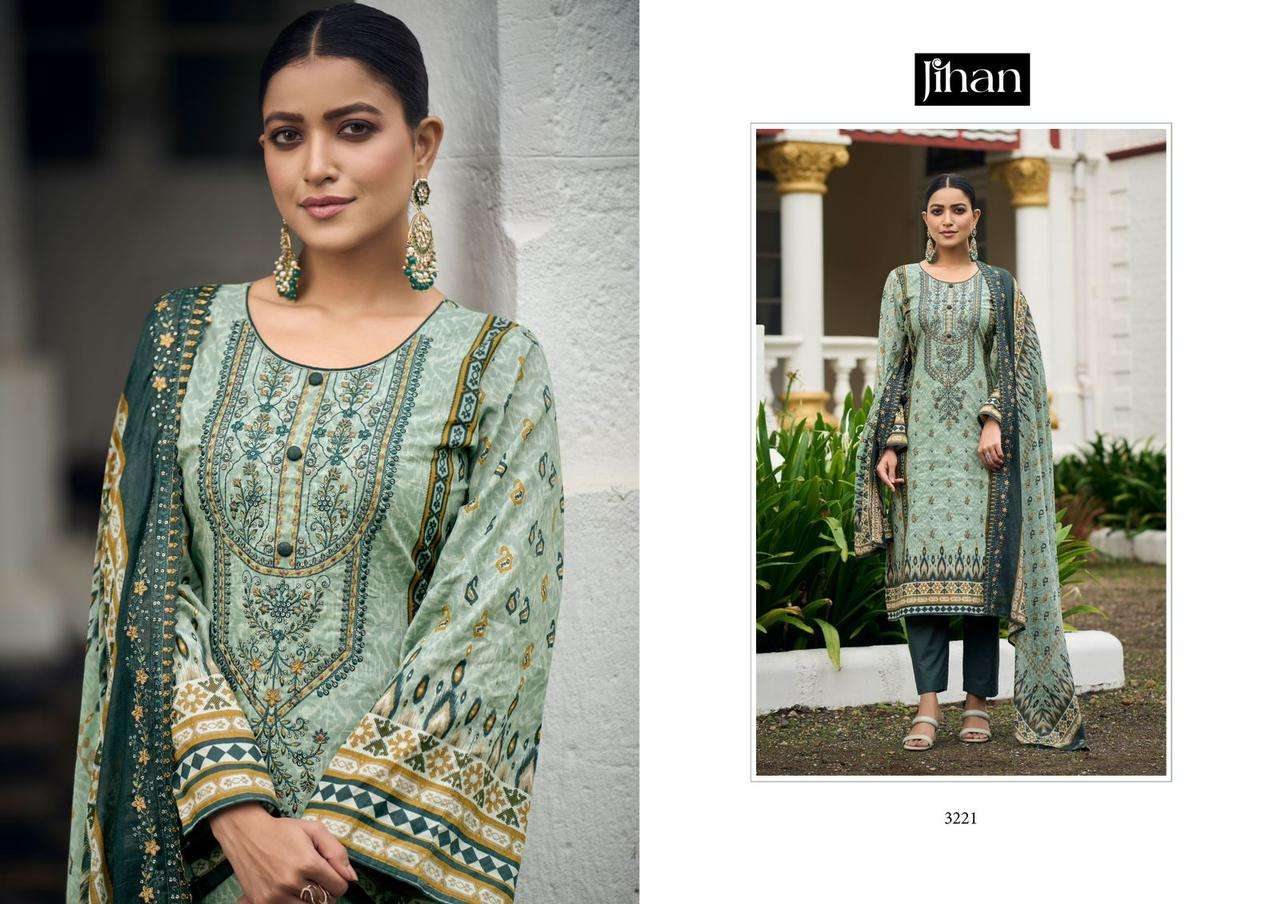 Jihan Bin Saeed Vol 5 Lawn Cotton Salwar Kameez Wholesale catalog