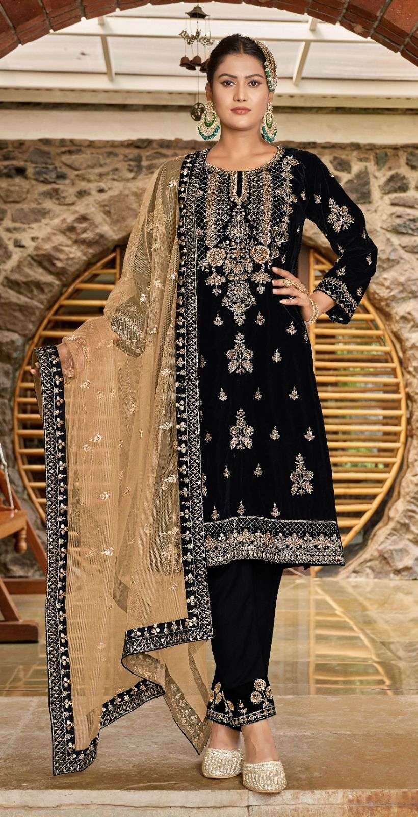Motifz D -2008 Georgette with embroidery Salwar Kameez Wholesale catalog