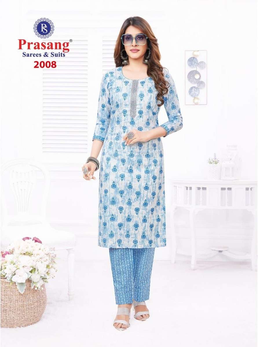 Prasang Alfia Vol 2 Casual Wear Cotton Kurti With Pant Wholesale catalog