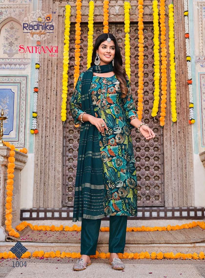 RADHIKA LIFE STYLE SATRANGI vol -1 Kurti Wholesale catalog