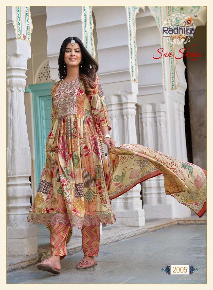 RADHIKA LIFE STYLE SUNSHINE vol-2 Naira Cut Kurti Wholesale catalog