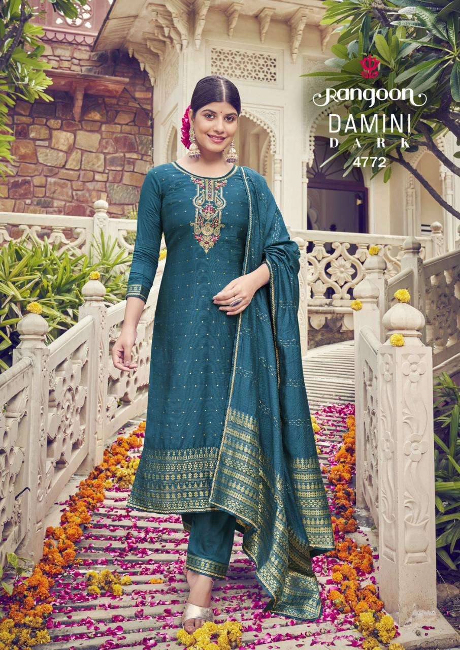 Rangoon Damini Dark Exclusive Trending Wear Ready Made Kurti Wholesale catalog
