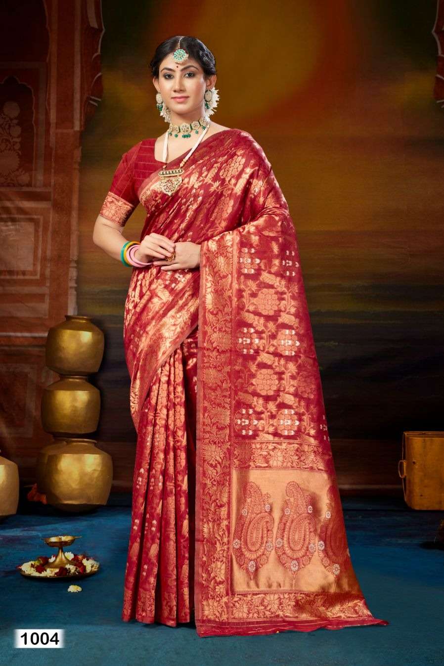 Riwazo BLUE SKY VOL-4 Traditional Wear Organza Sarees Wholesale catalog