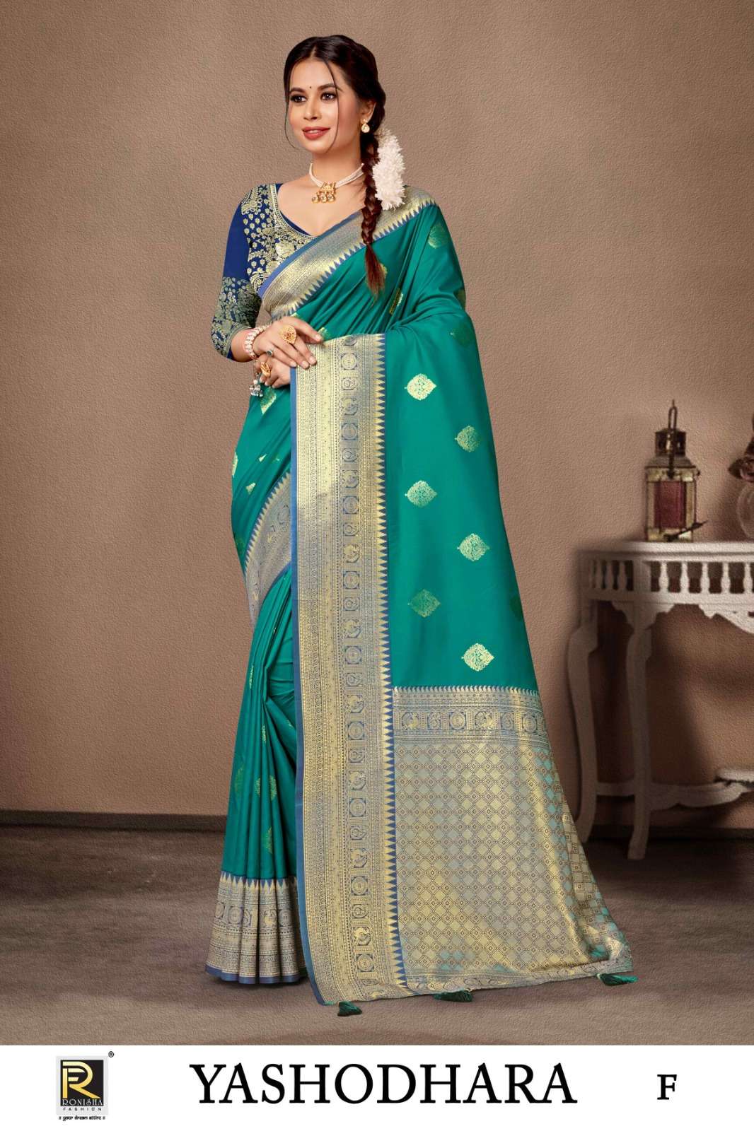 Ronisha Yashodhara Fancy Banarasi Silk Saree Wholesale catalog