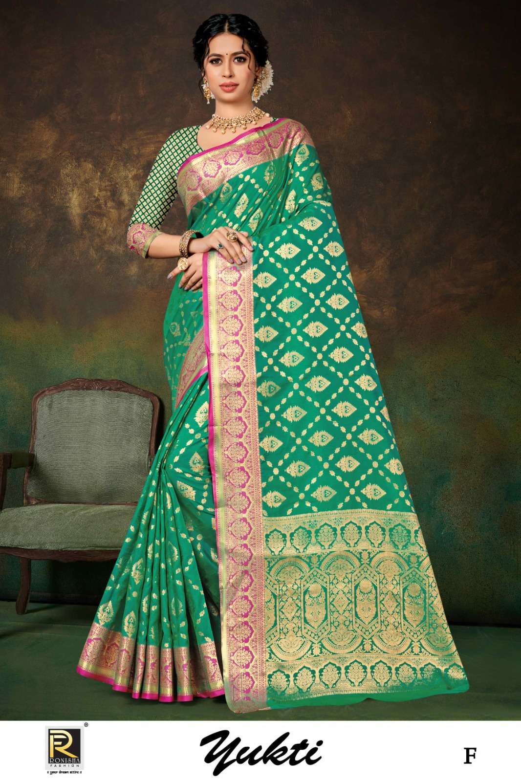 Ronisha Yukti Designer Banarasi Silk Saree Wholesale catalog
