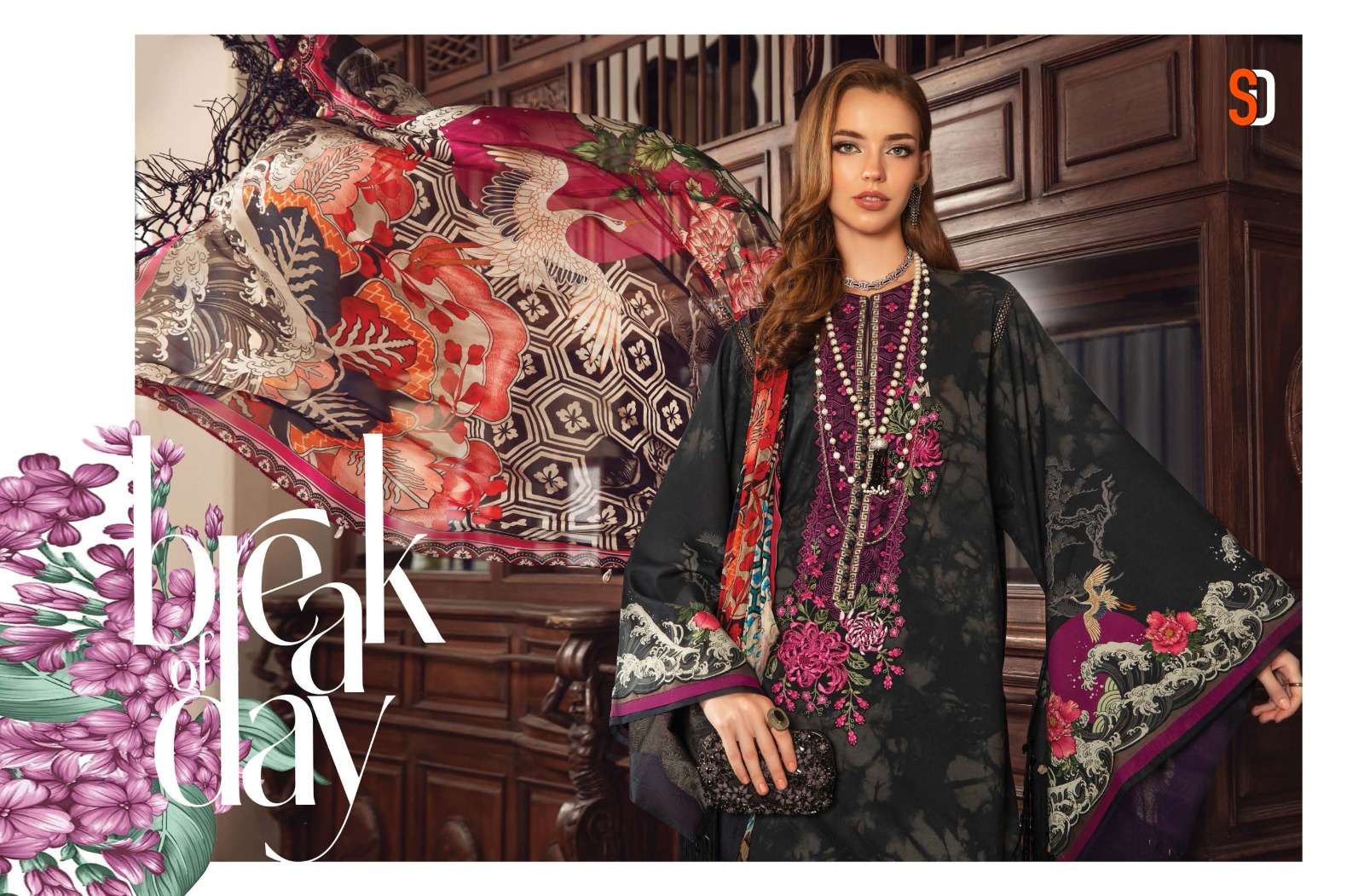 Sharaddha M Print Vol 17 Cotton Dupatta Pakistani Salwar Suits Wholesale catalog