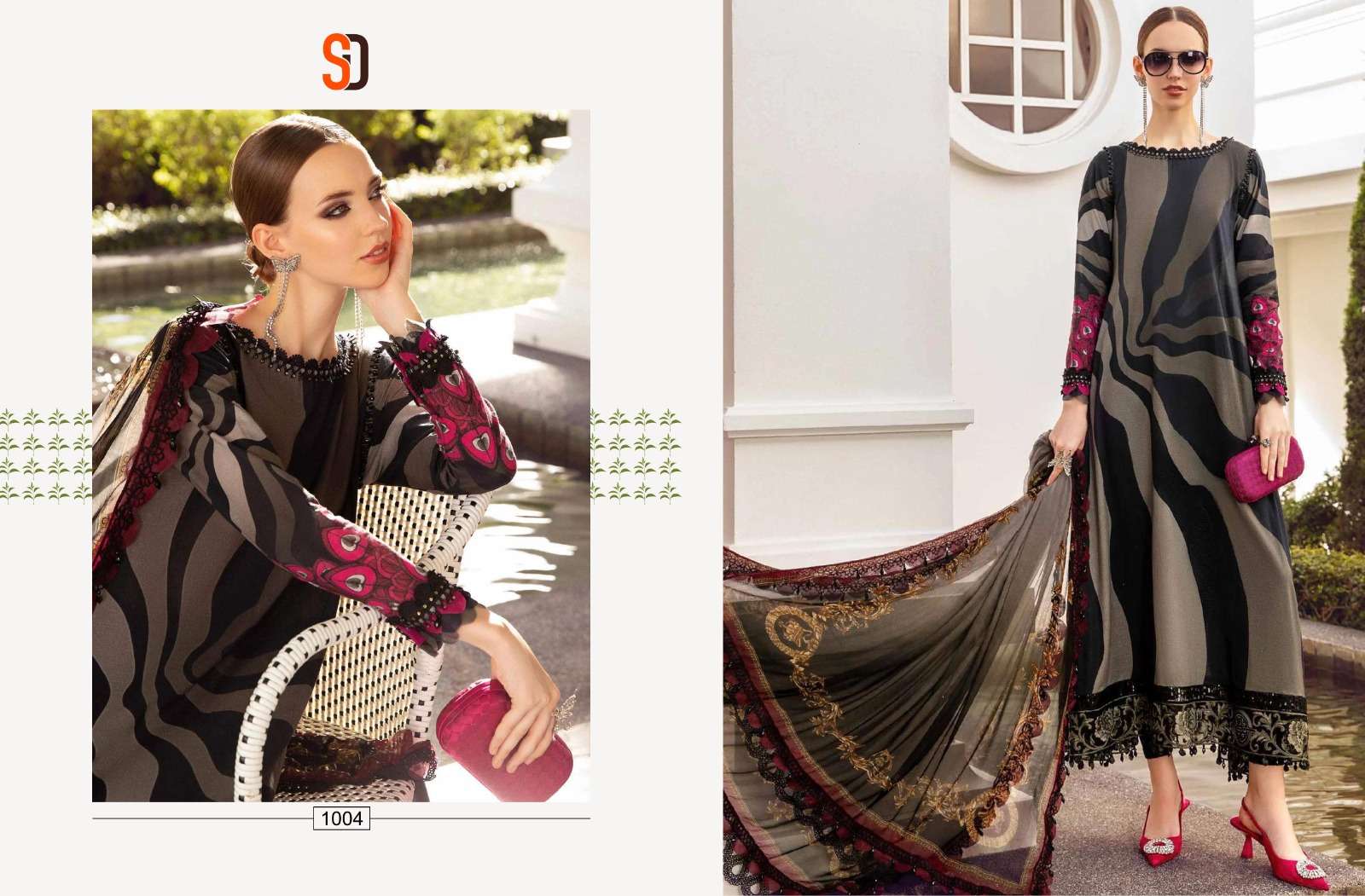 Shraddha M Print Vol 16 Chiffon Dupatta Pakistani Salwar Suits Wholesale catalog