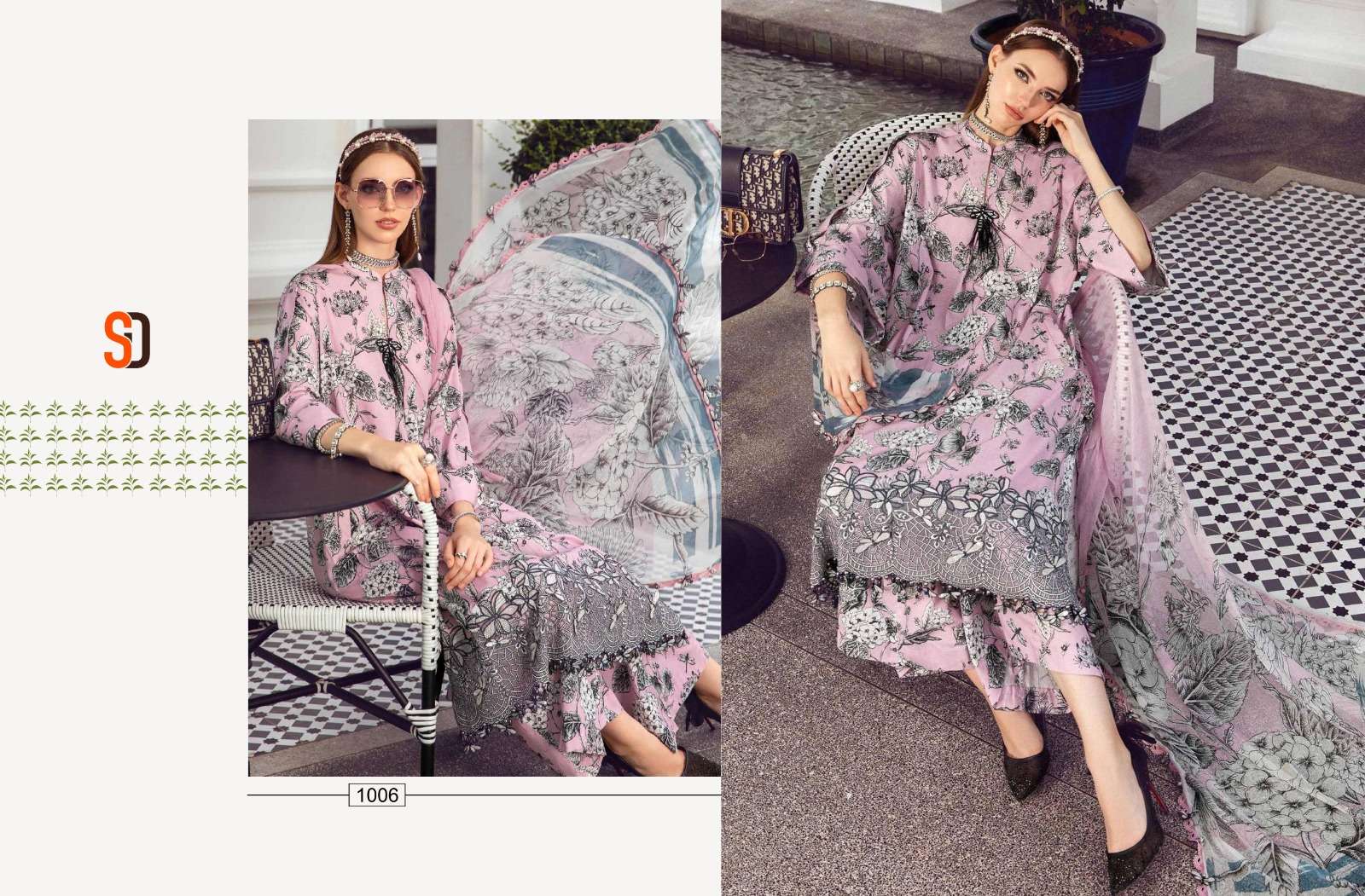Shraddha M Print Vol 16 Chiffon Dupatta Pakistani Salwar Suits Wholesale catalog