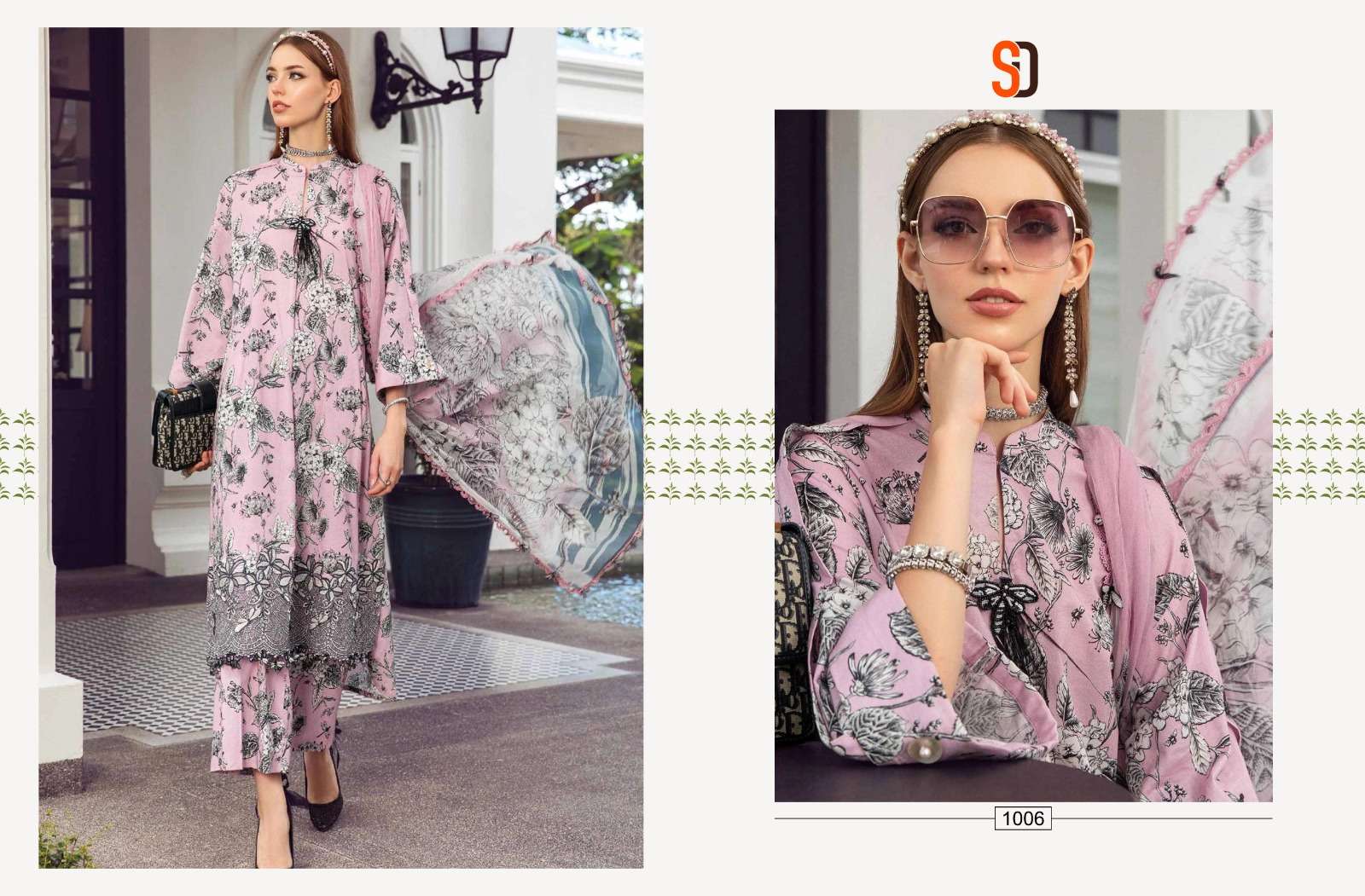 Shraddha M Print Vol 16 Cotton Dupatta Pakistani Salwar Suits Wholesale catalog