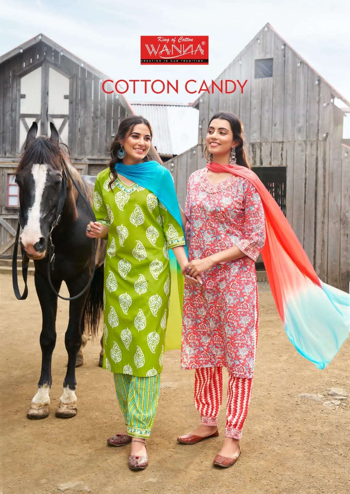 Wanna Cotton Candy Kurti Wholesale catalog