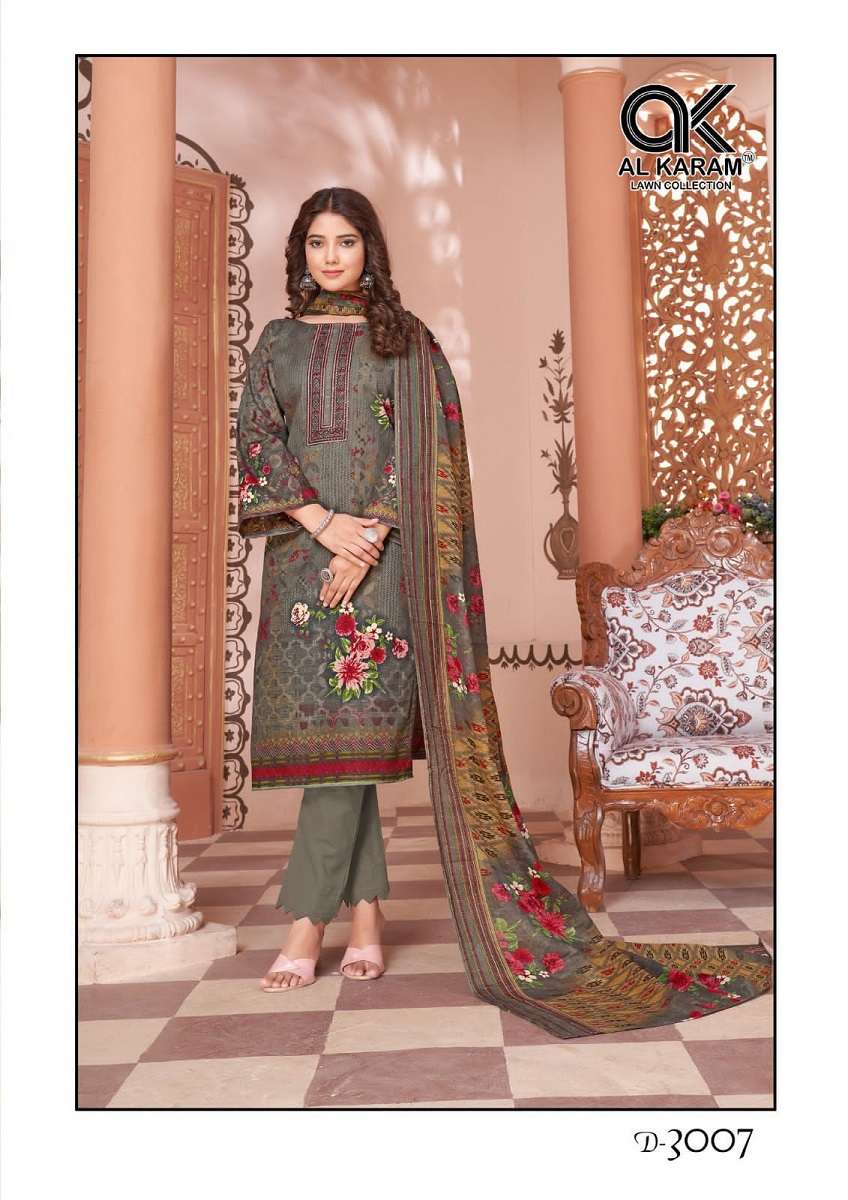 Al Karam Jasmine Vol-3 -Dress Material -Wholesale Catalog