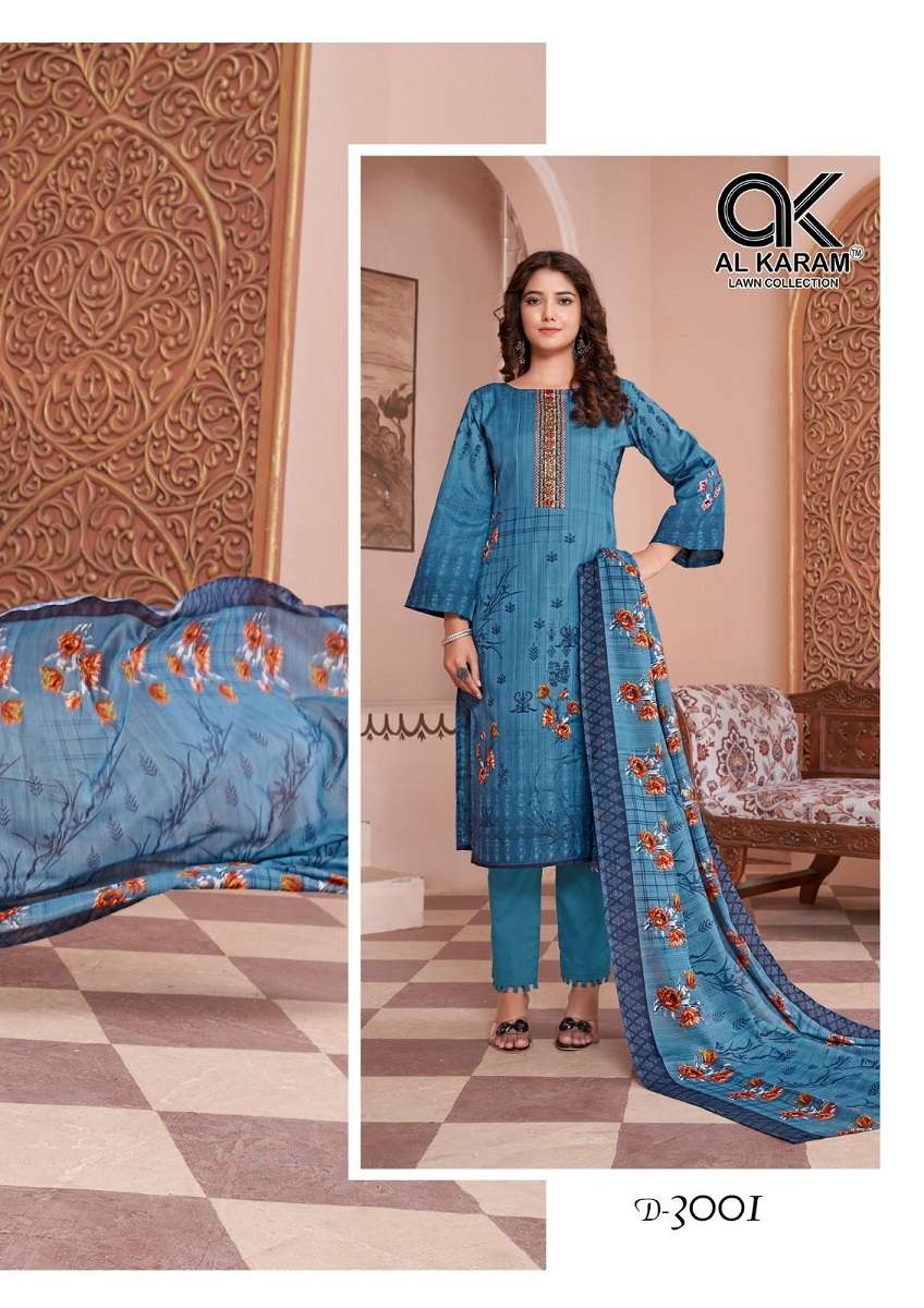 Al Karam Jasmine Vol-3 -Dress Material -Wholesale Catalog
