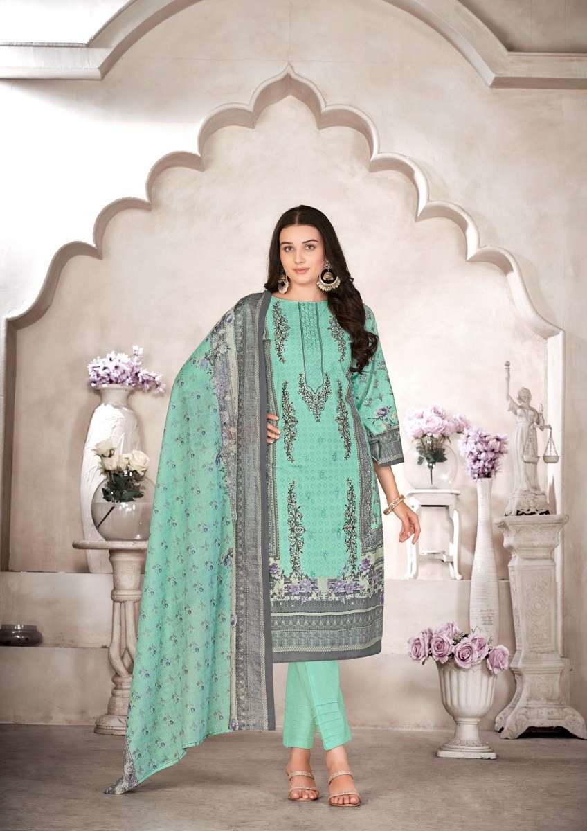 Al Karama Bin Ubaid Cambric Cotton Dress Material Wholesale catalog