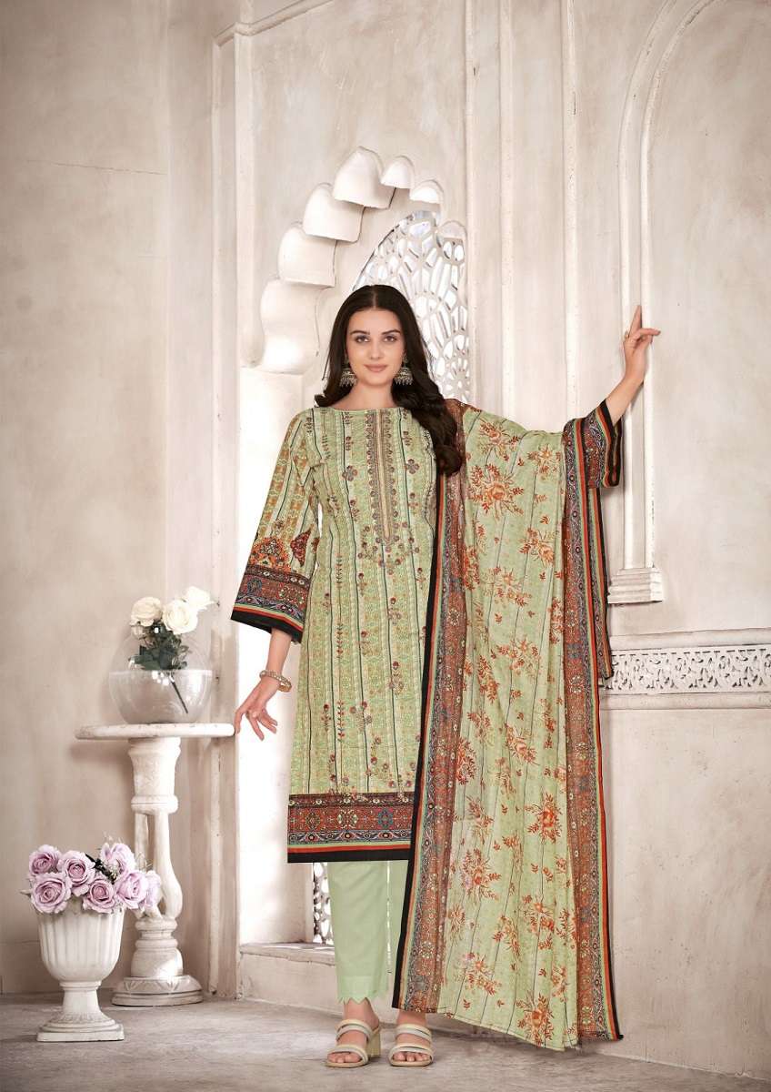 Al Karama Bin Ubaid Cambric Cotton Dress Material Wholesale catalog