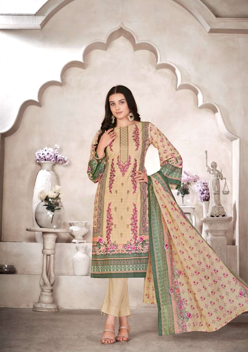 Al Karama Bin Ubaid Cambric Cotton Dress Material Wholesale catalog