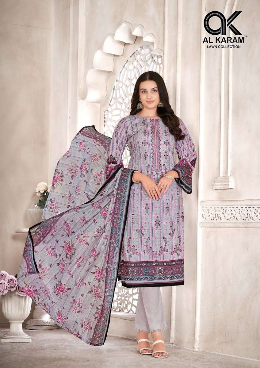 Al Karama Bin Ubaid Cambric Cotton Dress Material Wholesale catalog