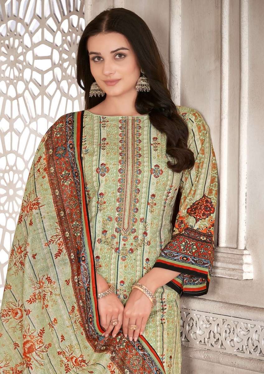 Al Karama Bin Ubaid Cambric Cotton Dress Material Wholesale catalog