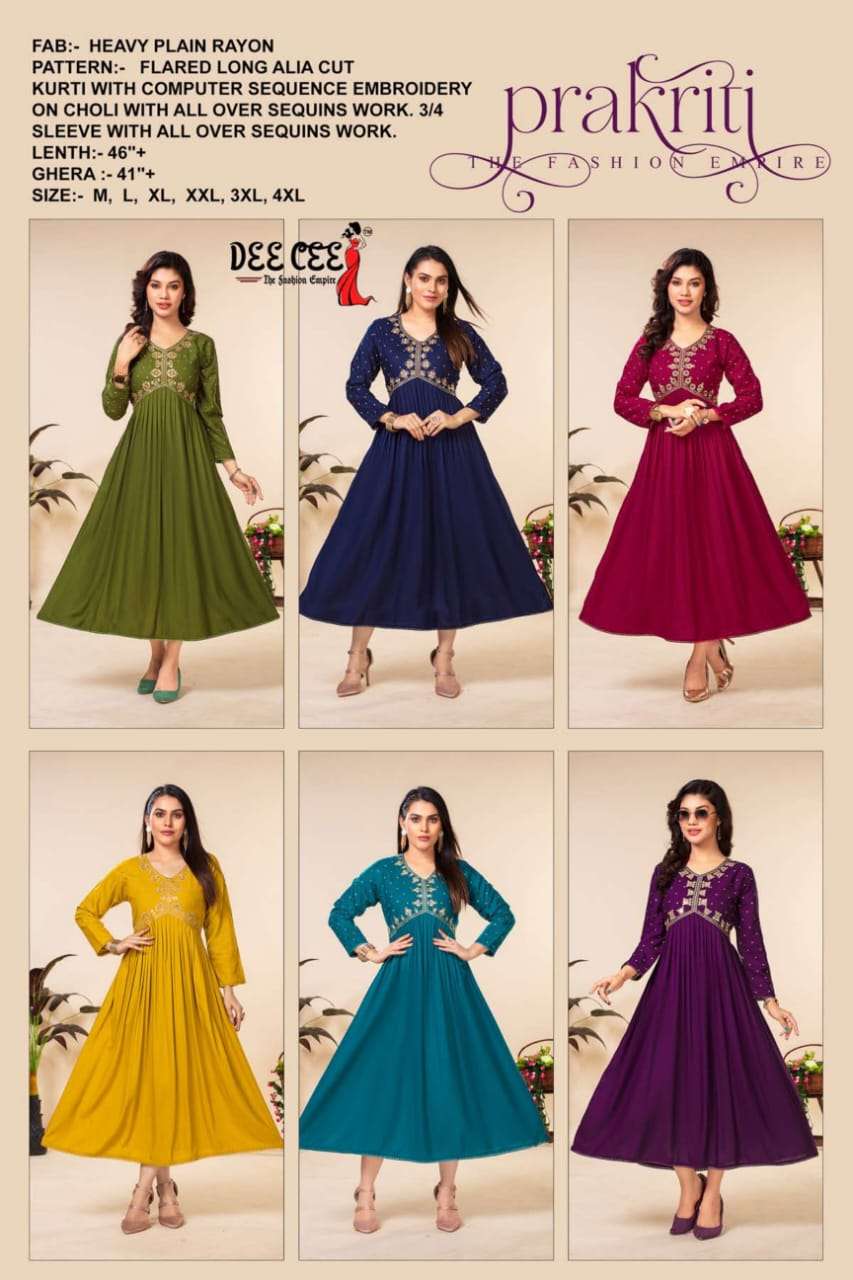 DEECEE PRAKRITI Kurti Wholesale catalog