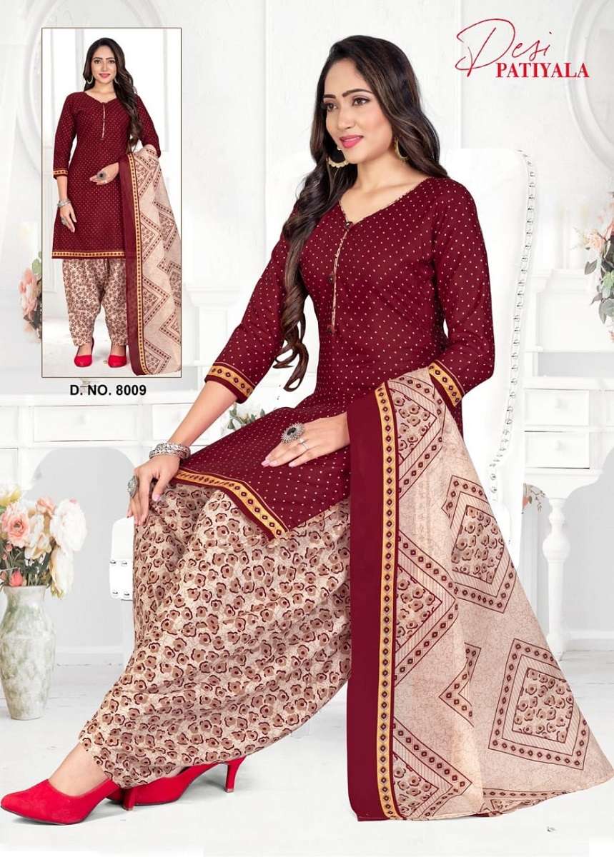 Ganesha Desi Patiyala Vol-8 -Readymade With Inner -Wholesale Catalog