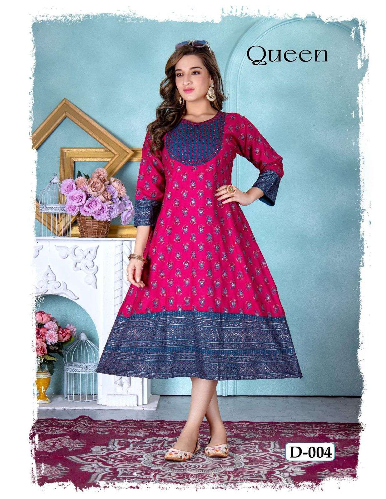 GOLDEN QUEEN REYON PLAIN Kurti Wholesale catalog