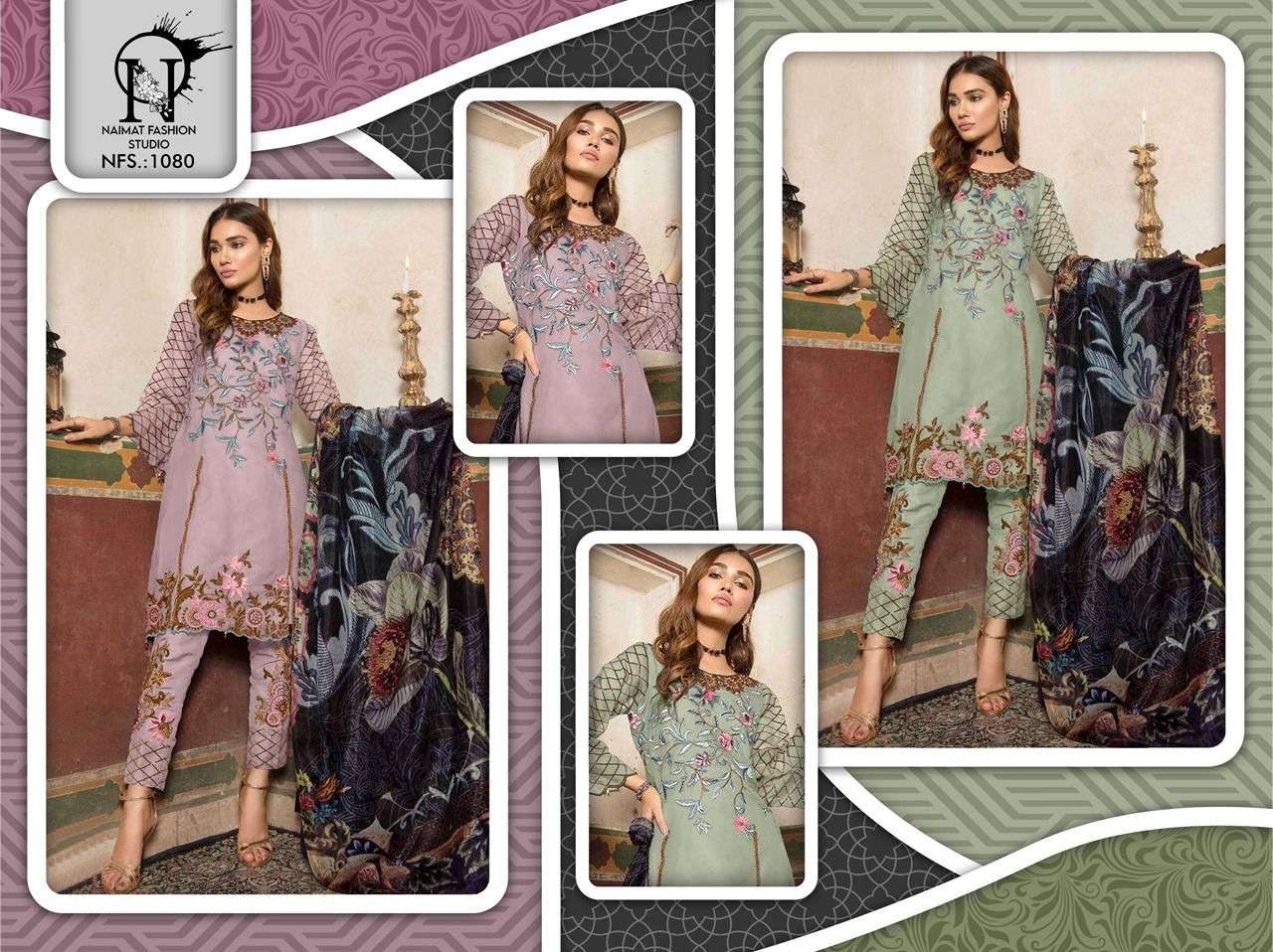 Naimat Fashion Studio 1080 Designer Pakistani Suits Wholesale catalog