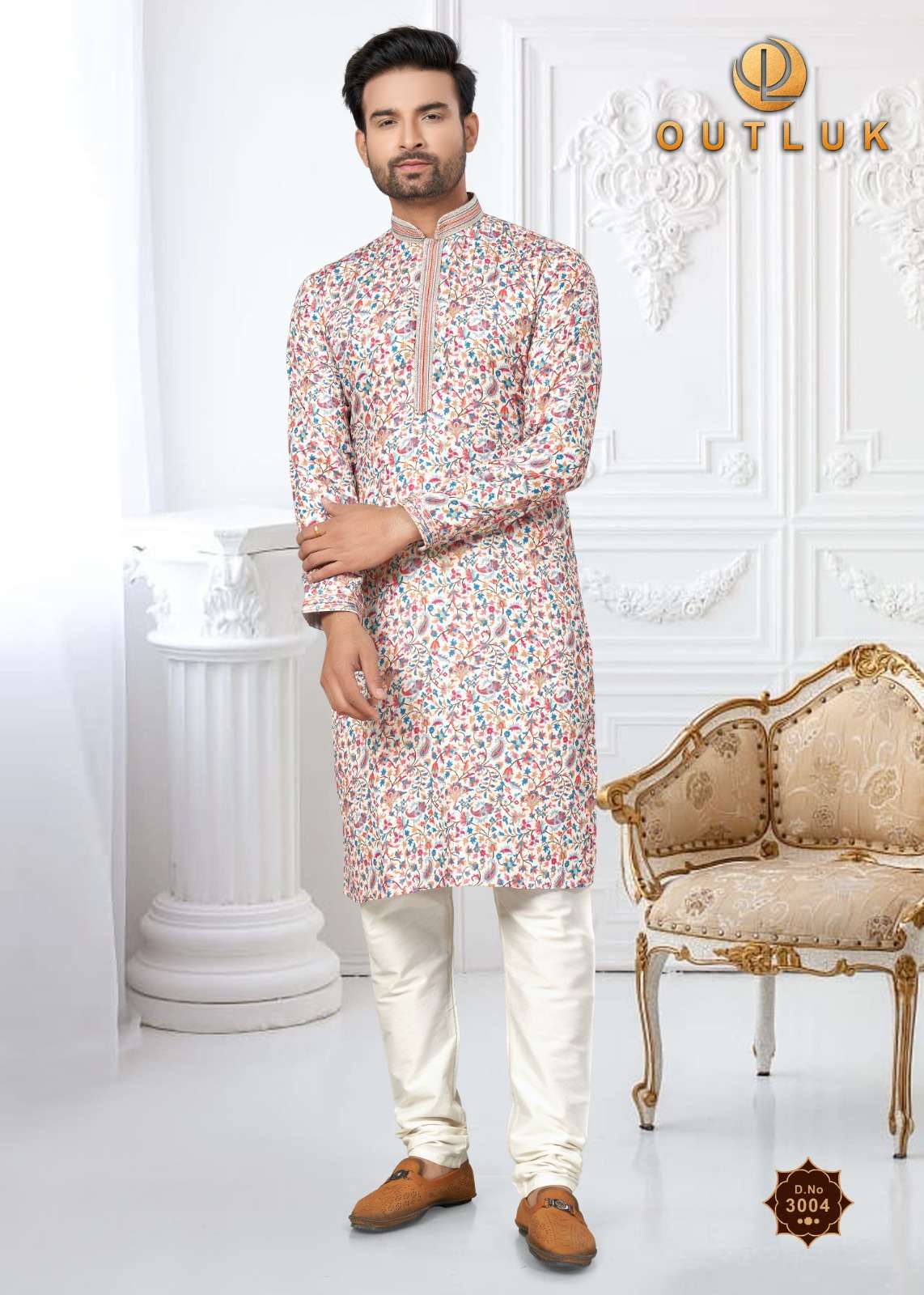 Outluk Wedding Collection Vol 3 Mens Kurta With Pajama Wholesale Catalog 