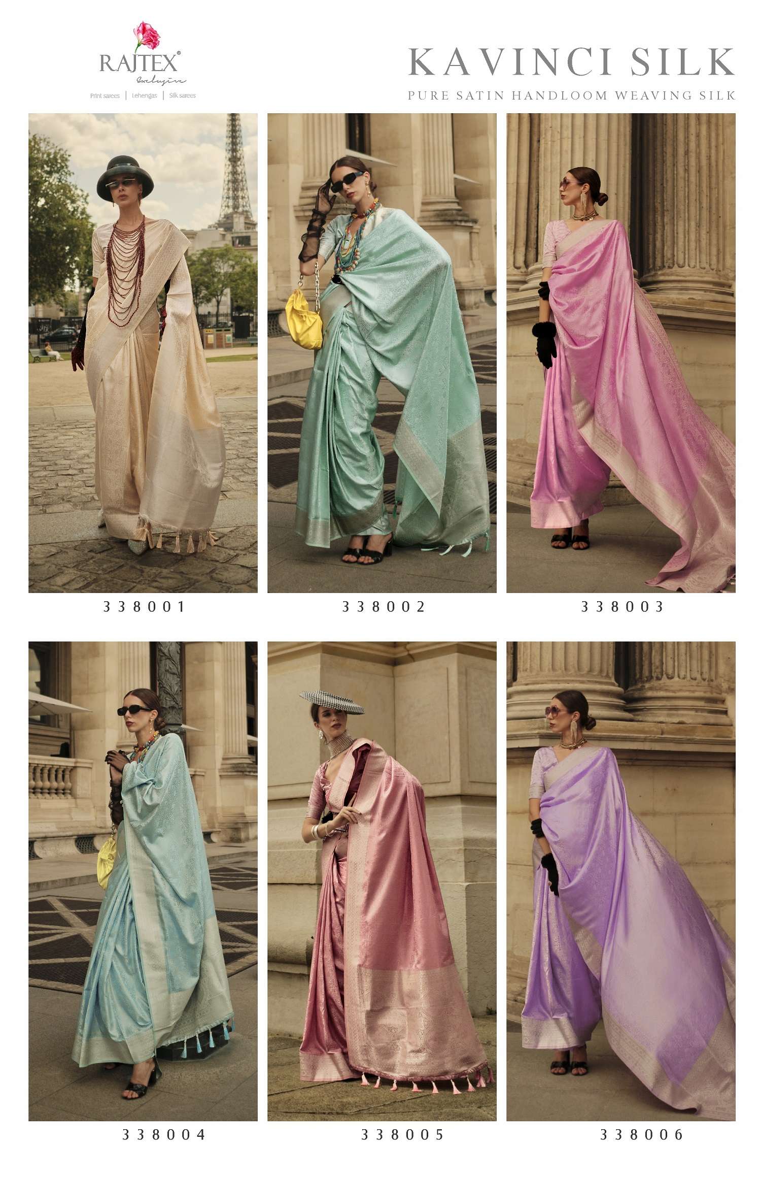 Rajtex Kavinci Silk Handloom Weaving Saree Wholesale catalog