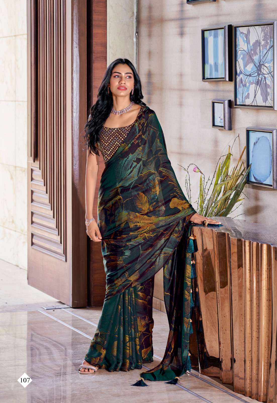 Stavan Shannon  Embroidery Saree Wholesale catalog