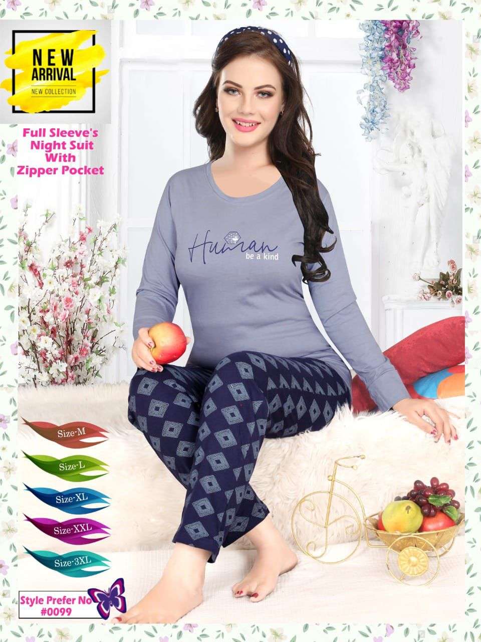 Summer Special Vol At 99 Hosiery Cotton Night Suits Wholesale catalog