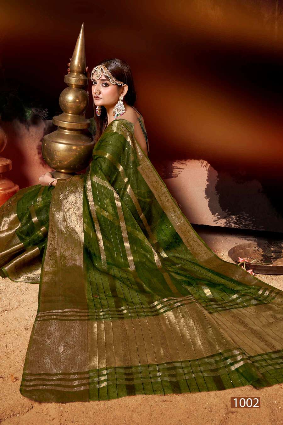  Saroj Nimarrana Vol - 2 Organza silk saree   Saree Wholesale catalog  